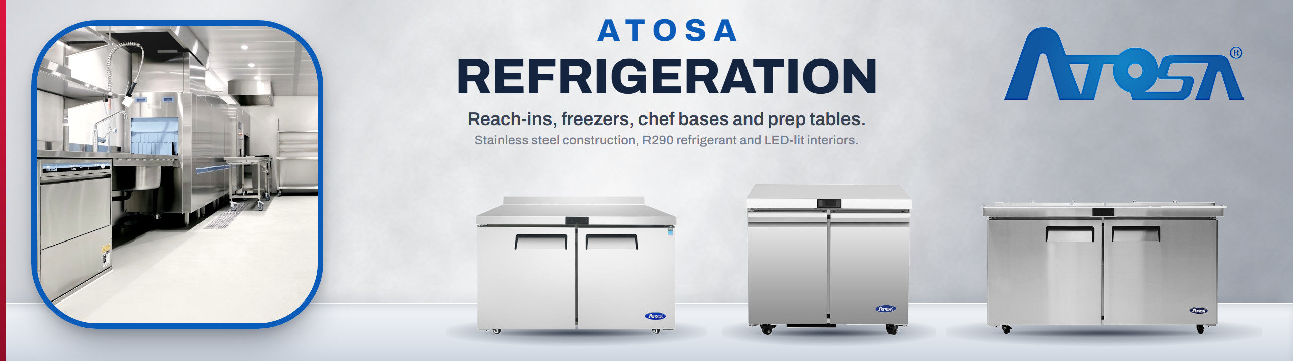 Atosa commercial refrigeration and cooking equipment at A3 Equipment