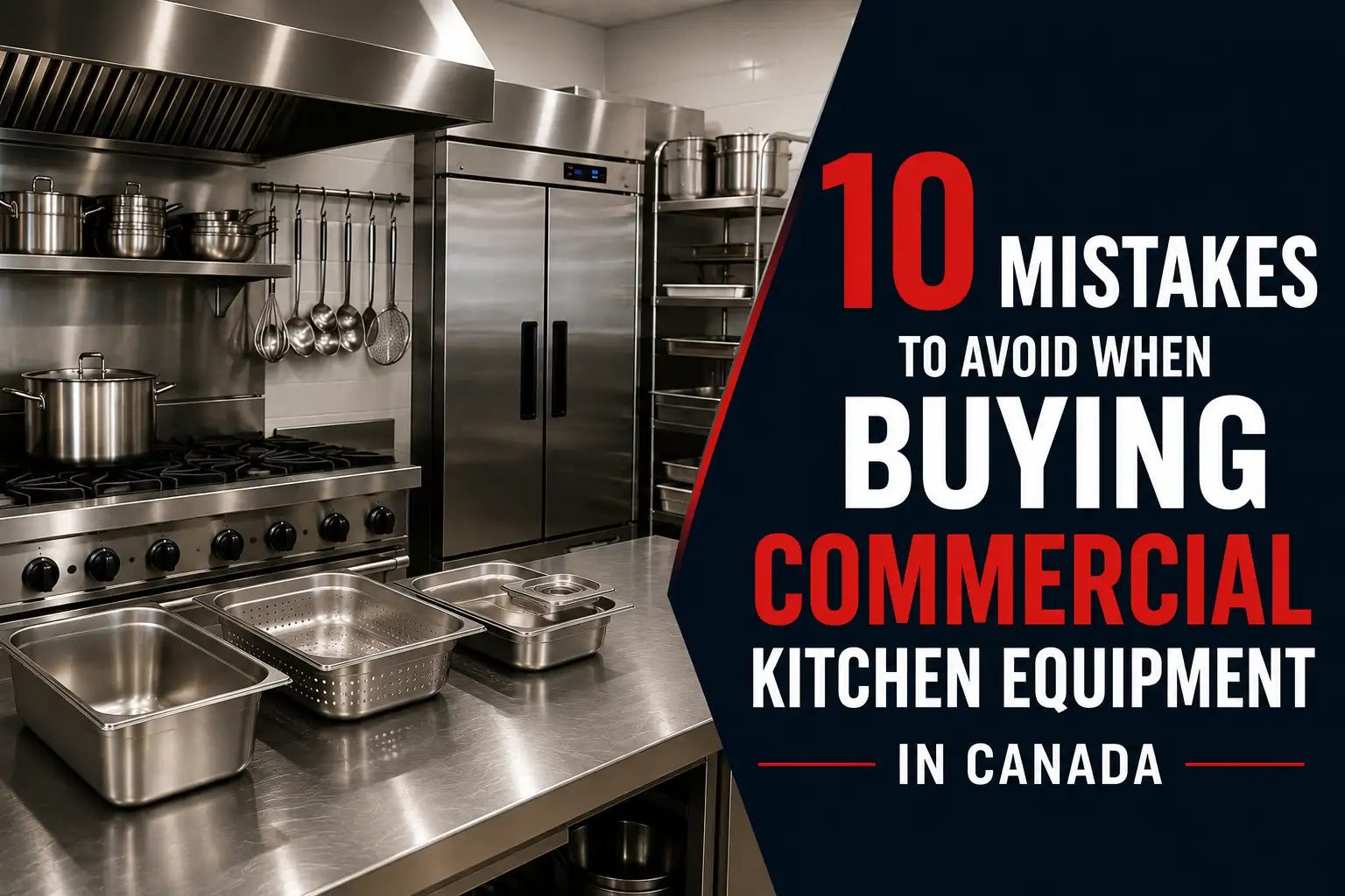 10 Mistakes to Avoid When Buying Commercial Kitchen Equipment in Canada