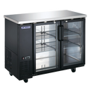 Omcan BB-CN-0012E-GH 49" 2 Door Glass Back Bar Refrigerator