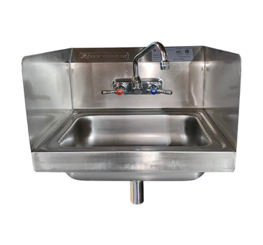 Thorinox THS-5G Hand Sink with Splash Guard and Faucet - 17 x 15.5 x 14