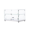 Omcan 44373 2 Tray Square Glass Bakery Display Case With Rear Door