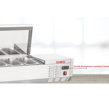 New Air NCSD-48-SL Refrigerated Countertop Salad Table