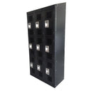 Omcan 43048 18" Deep 9 Door Steel Locker with Mesh Doors