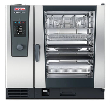 Rational iCombi Classic Single 10-Full Size Liquid Propane Combi Oven - 208/240V, 1 Phase