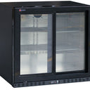 Omcan BB-CN-230S 35" 2 Sliding Door Glass Back Bar Refrigerator
