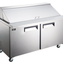 Omcan PT-CN-1537-HC 60" 2 Door Mega Top Refrigerator