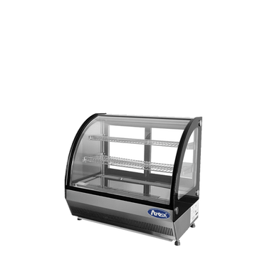 Atosa CRDC-35 — Countertop Refrigerated Curved Display Case (3.5 cu ft)