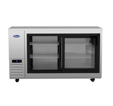 Atosa SBB69SGGRAUS1 – 69″ Shallow Depth Back Bar Cooler with Glass Sliding Doors