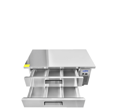 Atosa MGF8452GR — 60″ Refrigerated Chef Base, Extended Top