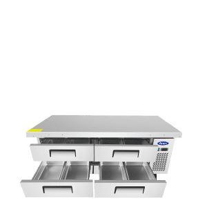 Atosa MGF8453GR — 72″ Refrigerated Chef Base
