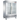 55" DOUBLE STAINLESS STEEL GLASS DOOR FREEZER
