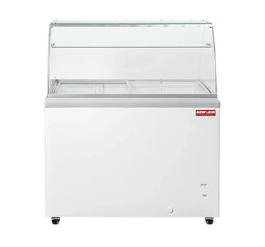 New Air NIF-41-DC 41" Flat Glass Top Ice Cream Freezer