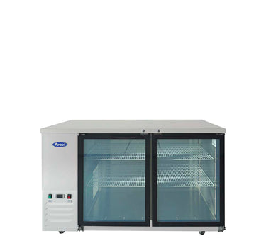 Atosa SBB59GGRAUS1 — 59″ Shallow Depth Back Bar Cooler with Glass Doors