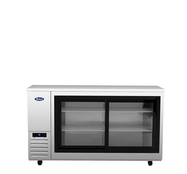 Atosa SBB69SGGRAUS1 – 69″ Shallow Depth Back Bar Cooler with Glass Sliding Doors