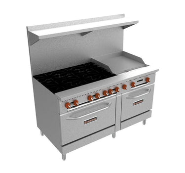 Sierra Gas Range With Griddle - SR-6B-24G-60