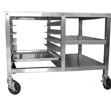 THORINOX 39" x 32" x 35" STAINLESS STEEL OVEN STAND WITH INTEGRATED PAN RACK