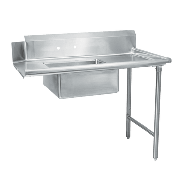 30" x 60" SOILED DISH TABLE - RIGHT - STAINLESS STEEL BASKET INCLUDED