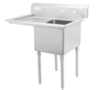 Thorinox TSS-2424-L24 SINGLE SINK 24" X 24" WITH LEFT DRAIN