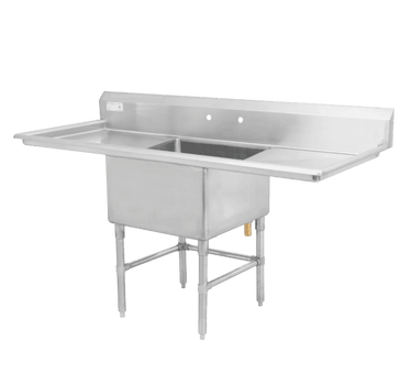 Thorinox TSS-1818-RL18 SINGLE SINK 18" X 18" WITH LEFT & RIGHT