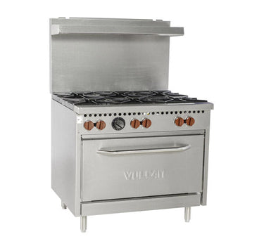 Vulcan SX36-6B 36" Natural Gas Range With 6 Open Burner
