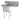Omcan 18″ x 18″ x 11″ One Tub Sink with 1.8″ Corner Drain and Right Drain Board