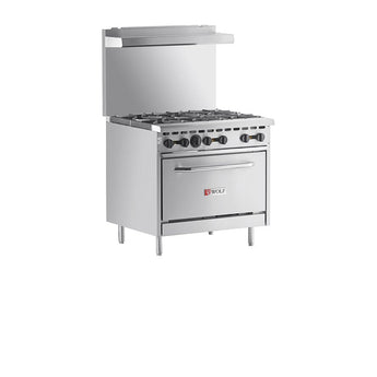 Wolf WX-36BN six burner commercial gas range