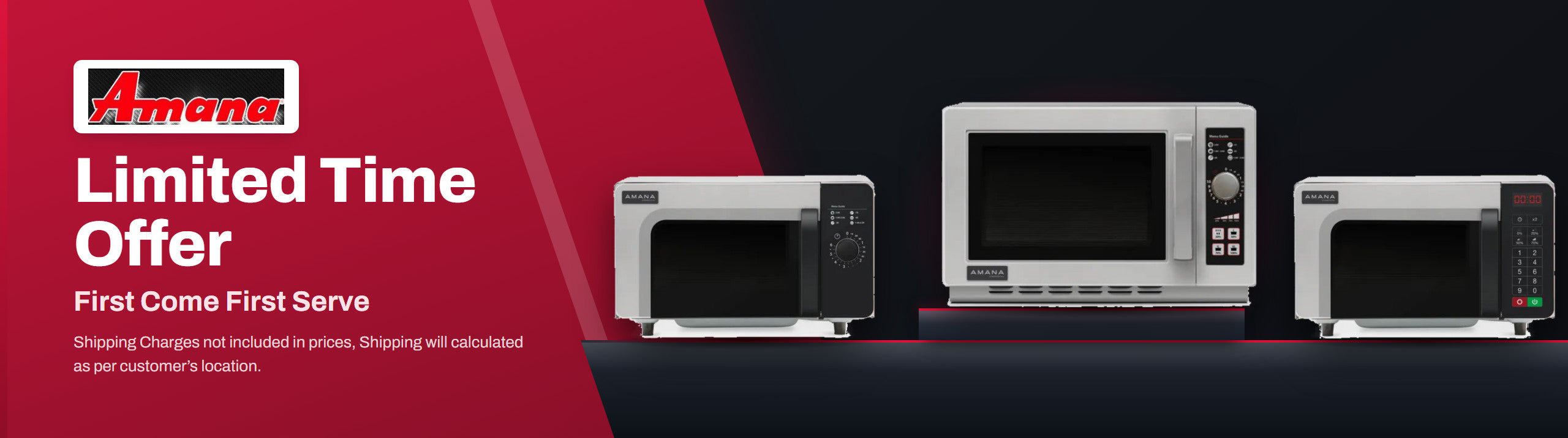 Amana commercial microwave ovens on clearance at A3 Equipment
