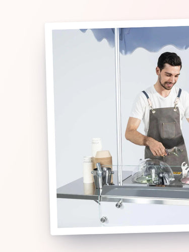 Commercial gelato and ice cream display cart at A3 Equipment