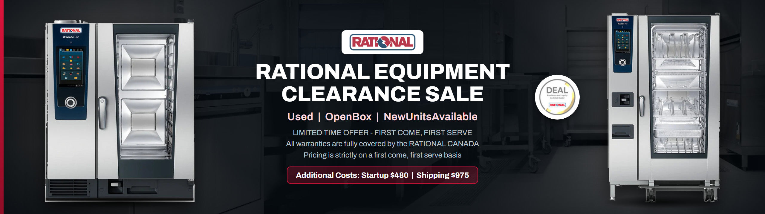 Rational combi ovens on clearance at A3 Equipment