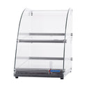 Omcan 44374 2 Tray Curved Glass Bakery Display Case With Rear Door