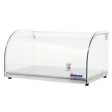 Omcan 44370 1 Tray Curved Glass Bakery Display Case With Rear Door