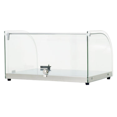 Omcan 44370 1 Tray Curved Glass Bakery Display Case With Rear Door