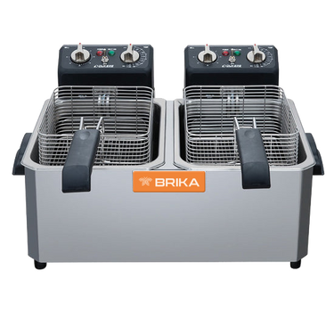 Countertop Electric Fryer, Double 15lbs Basin