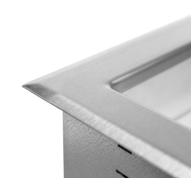 Two-well 120-volt NSF 7-certified refrigerated modular drop-in cold well with flat flange