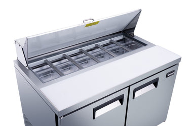 Omcan PT-CN-1194-H 47" 2 Door Mega Top Refrigerator