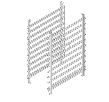 Rational 60.11.547 Hinging Rack Rails