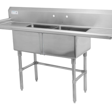 Thorinox TDS-1818-RL18 DOUBLE SINK 18" x 18" WITH LEFT AND RIGH