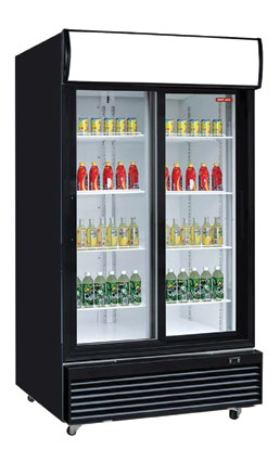 GLASS DOOR MERCHANDISERS WITH CANOPY NGR-48-S
