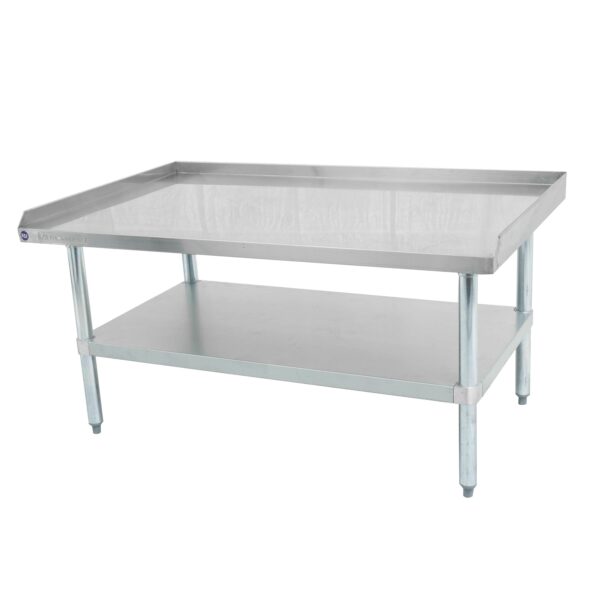 EQUIPMENT STAND WITH STAINLESS STEEL TOP AND LEGS, WITH GALVANIZED STEEL UNDERSHELF DSTAND-2424-GS