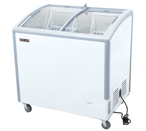 CURVED GLASS ICE CREAM FREEZERS NIF-35-CG