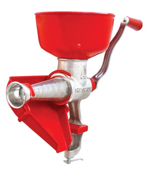 TOMATO SQUEEZER MANUAL RED WITH PLASTIC BOWL