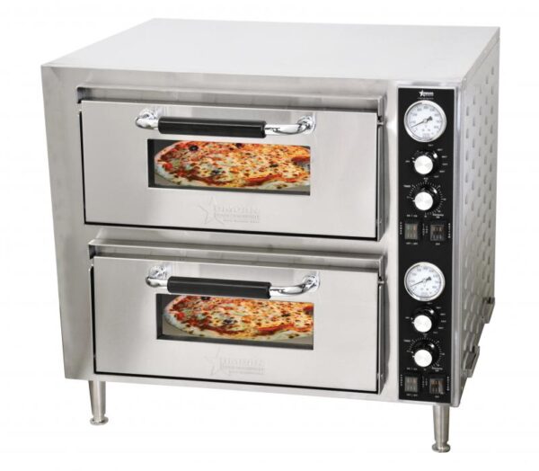 PIZZA OVEN COUNTERTOP DOUBLE QUARTZ CHAMBER DIMENSION 18.11"X 18.11"X3.93"X2 3.2 KW 240V/60/1 cQPSus