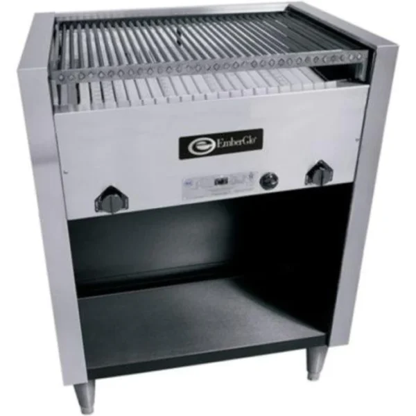 EmberGlo 31NF 26" Floor Model Radiant Natural Gas Charbroiler - 60,400 BTU